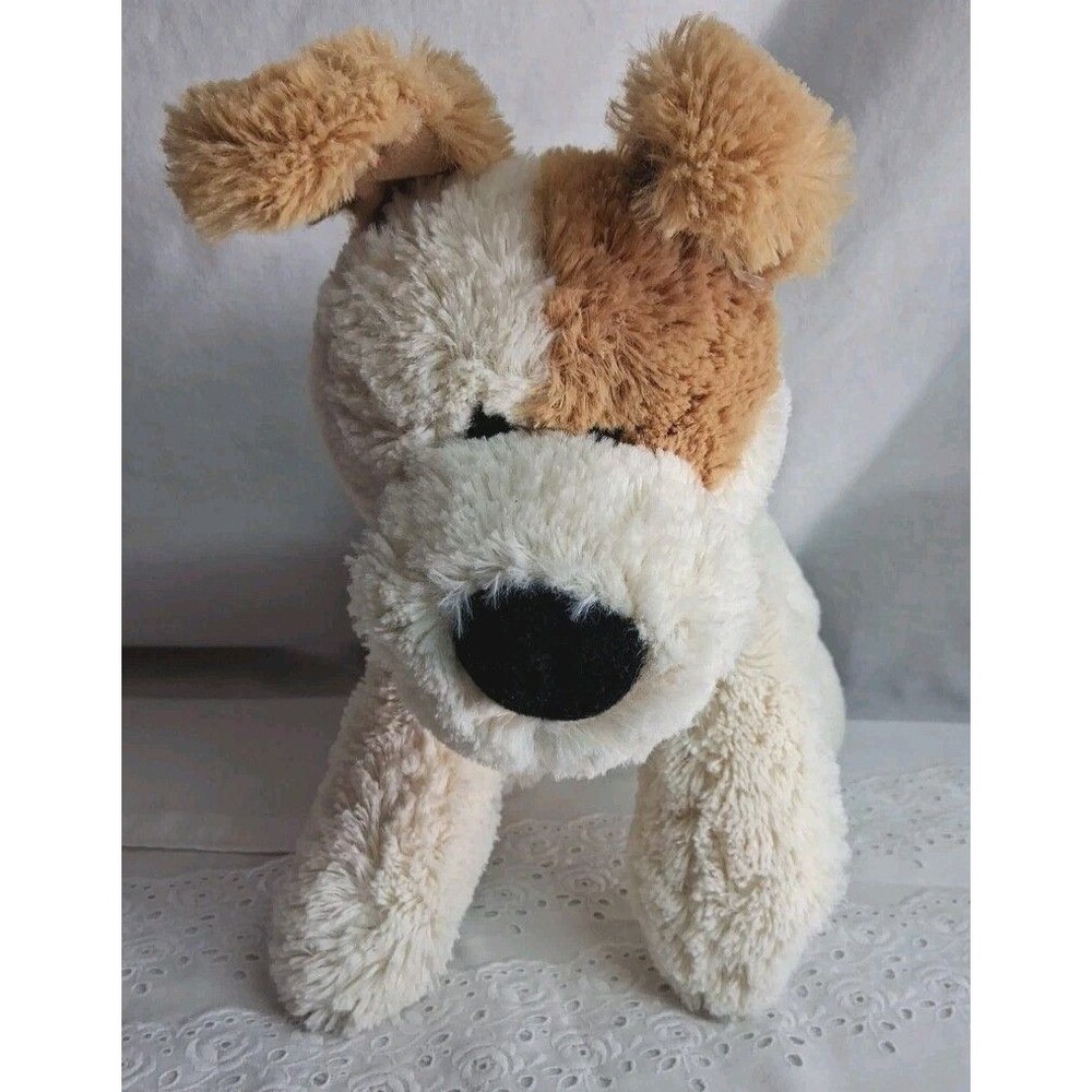 Aurora Miyoni - 9" Jack Russell Pup Plush Stuffed Animal Toy Tan & Cream Pet